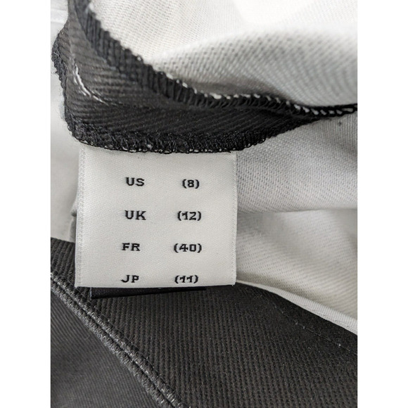 Adam Lippes Black White Floral Cigarette Pants Denim Size US 8 - Picture 10 of 14